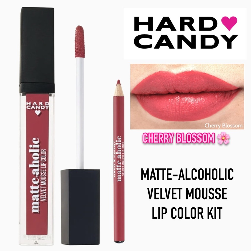 Hard Candy Matte-aholic Velvet Lipcolor & Liner Kit •  1526 Cherry Blossom 🌸